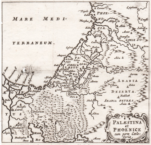 Palaestina et Phoenice cum parte Coele Syria 1701